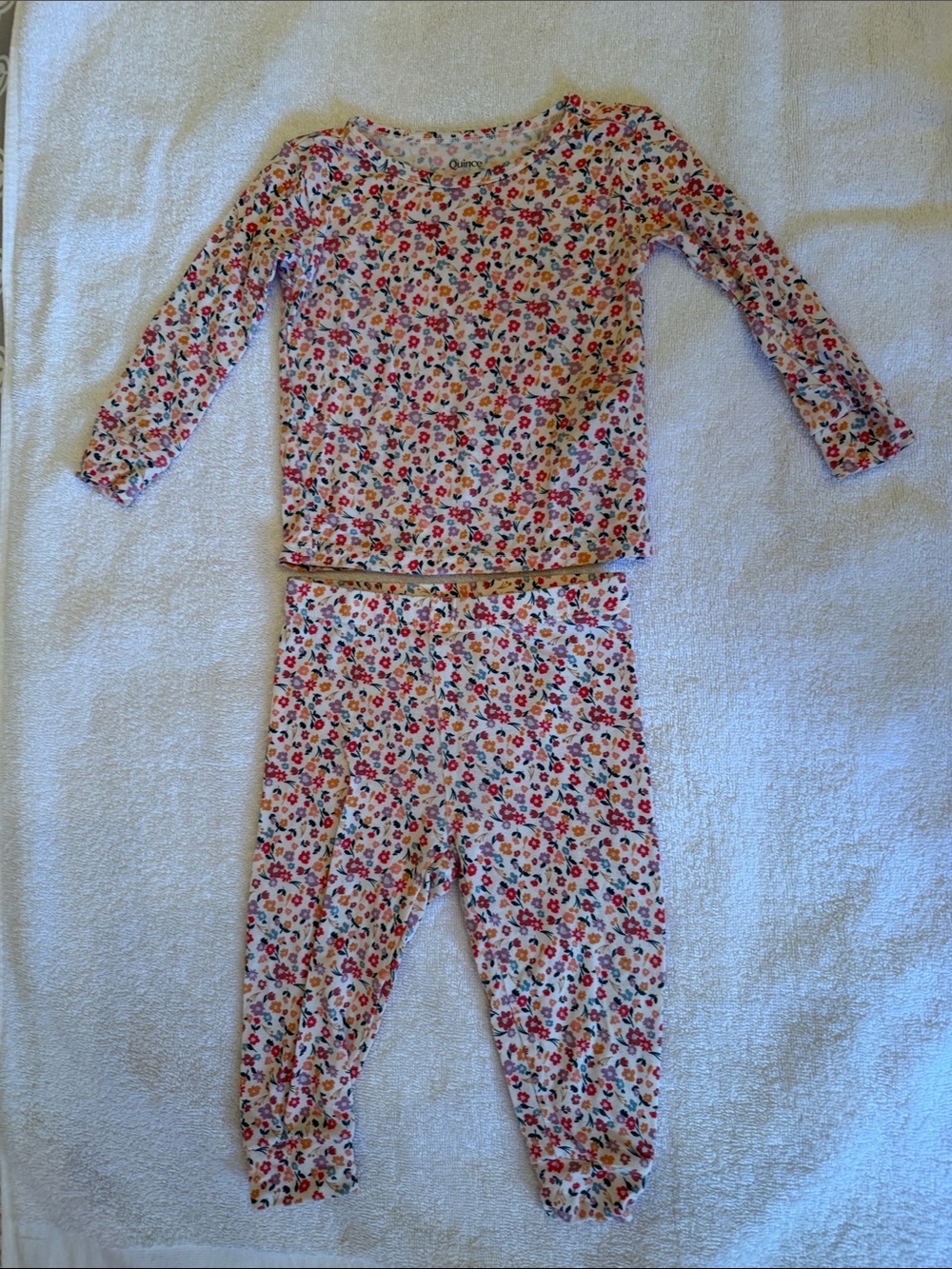 Kids Floral Long-Sleeve Pajama Set - Pink Floral
